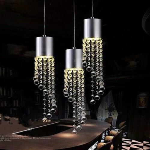 Modern Luster Crystal Chandeliers Lighting Fitting Double Staircase Led Pendant Lamp For Foyer Dining Room Restaurant Decoration