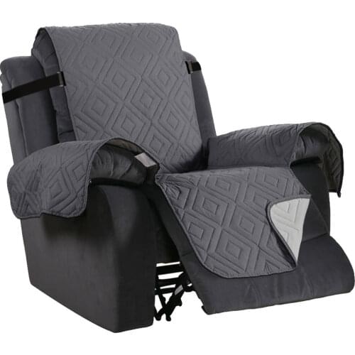 Quilted Anti-wear Sofa Covers for Dogs Pets Kids Anti-Slip Couch Recliner Slipcovers Armchair Furniture Protector 1 Seater