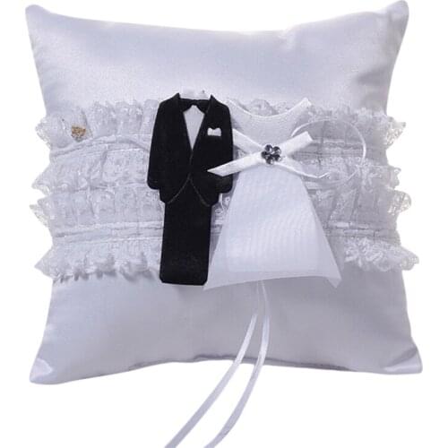 Wedding Supplies Ring Pillow Wedding Sign Book Flower Basket Carrier Pillow Flower Basket For Wedding Party Home Decor