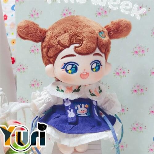 Yuri Original Kpop Star Plush Doll Dress Up Suit Rabbit Outfit Clothes 20cm Toy Clothing Cosplay Props Gift GG C