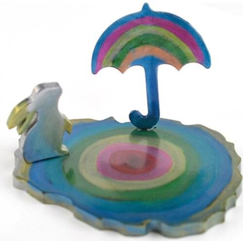 Irregular Silicone DIY Wave Coaster Mold Diamond Rectangle Shaped Resin Jewelry Accessories Molds Resin Tools Cup Pad