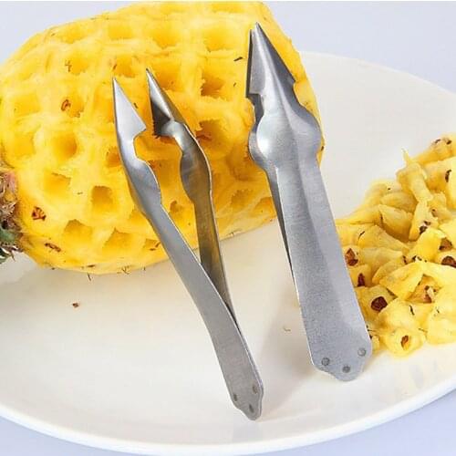1PCS Stainless Steel Creative Pineapple Peeler Easy Pineapple Knife Cutter Corer Slicer Clip Fruit Salad Tools