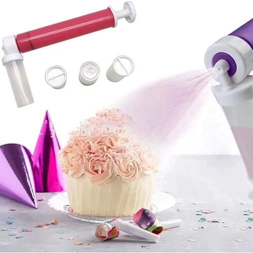2021Multi-purpose Pastry Air Brush Gun Sprayer Gives The Cake Colour Manual Airbrush Cake Decorating Kit Cake Decorating Tools