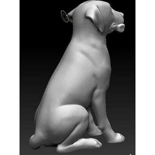 3d model relief for cnc in STL file Dog_4