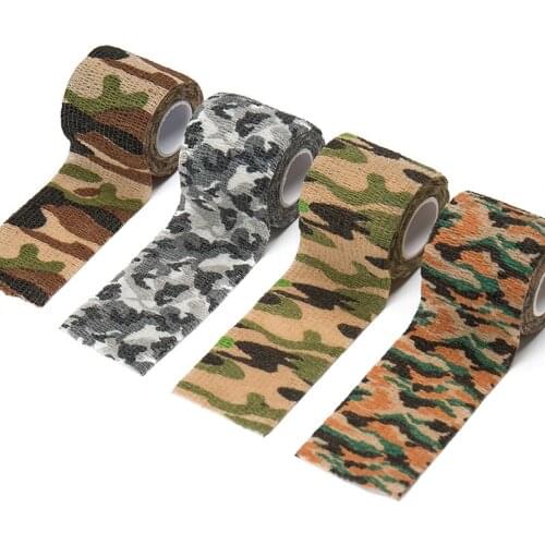 4.5M Camouflage Bionic WRAP Tape Hunting Elastic Self Adhesive Camo Bandage