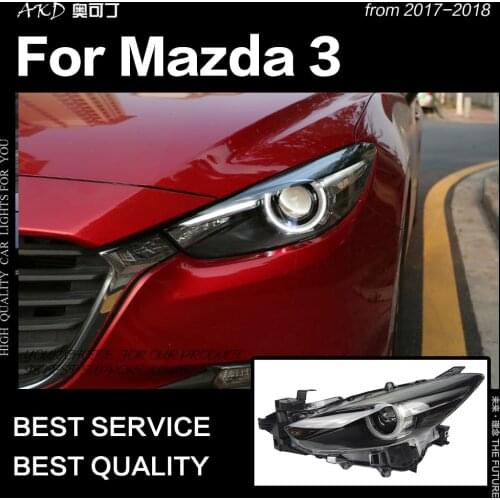 AKD Car Styling Head Lamp for Mazda 3 Headlights 2017-2018 New Mazda3 Axela LED Headlight LED DRL Hid Bi Xenon Auto Accessories