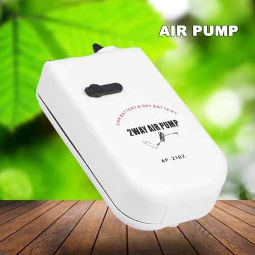 Car Compatible Air Pump Double Speed Bubble Stone Outdoor Portable Fishing Air Pump Oxygen Aerator for Angling