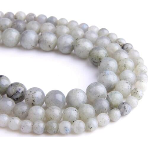 Natural 6mm 8mm 10mm gray spectrolite stones Loose Beads for jewelry making DIY Mens womens bracelets necklaces accessories