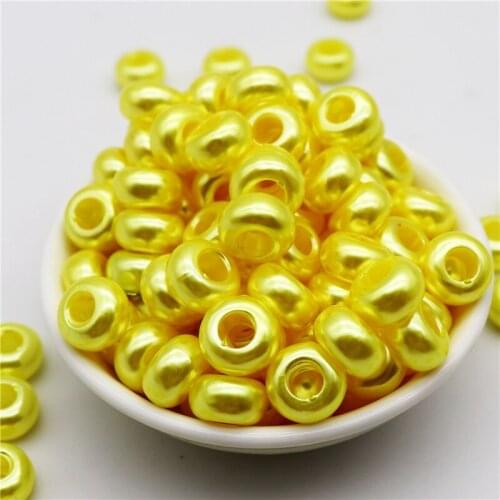 50pcs New Color Big Hole European Beads Murano Spacer Beads Charms fit Pandora Bracelet Bangle Necklace for DIY Jewelry Making