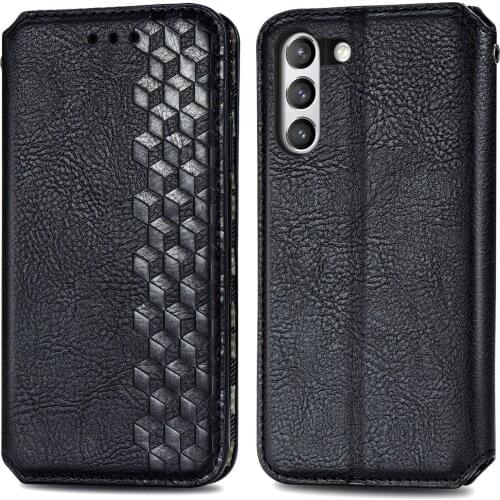 Lattice Pattern Flip Holster for Samsung S21FE M02/A02 F62 M21S/F41/M31 A12 A32 A52 A72 5G S30 Shell Magnetic Protective Case