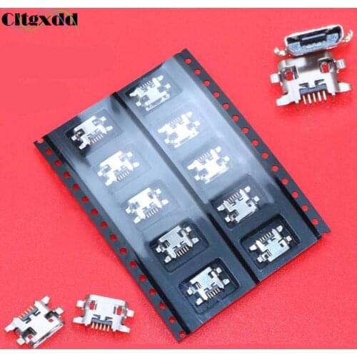 Cltgxdd 10PCS Micro Mini USB Jack Socket Charging Port Dock Connector For Lenovo Vibe A7020 K52t38 K52e78 K5 Note For Meizu M6