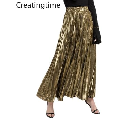 CREATINGTIME Women's Pleated Skirts
