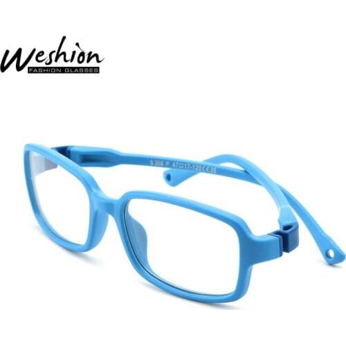 Glasses Kids Anti Blue Light Reflective UV400 Eyeglasse Boy Girl Silicone Optical Frame Prescription TR90 Computer Glasses 3-12