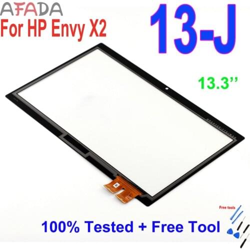 13.3" Front Glass Digitizer For HP ENVY X2 13-j002dx 13-J 13J Touch Screen Glass Panel Replacement