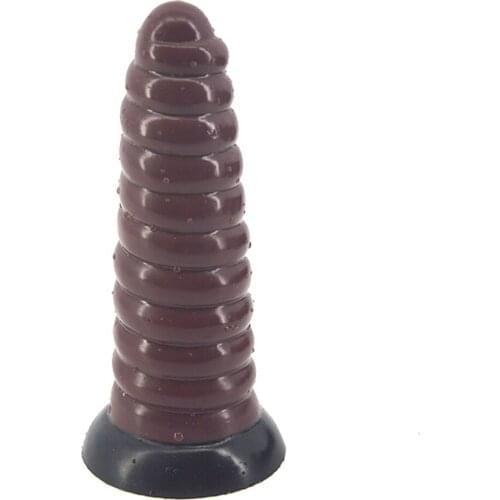 FAAK Huge Anal Plug Silicone Ribbed Animal Dildo Suction Cup Tapered Butt Plug Large Gay Plug Sex Toys for Woman Anal Toys