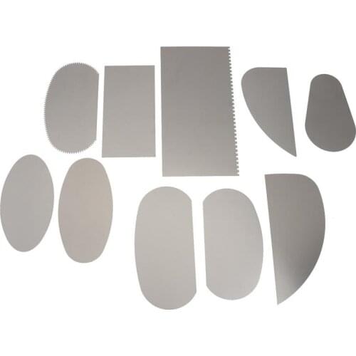 10Pcs Pottery Clay Molding Ceramics Sharp Stainless Steel Cutter Tools Scraper Crafts Kit