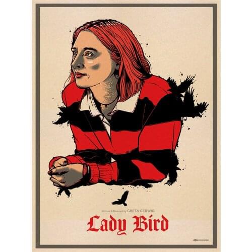 Lady Bird Movie Greta Gerwig Film Saoirse Ronan Printed Water-Soluble Canvas 11CT Cross-Stitch DIY Embroidery Adults