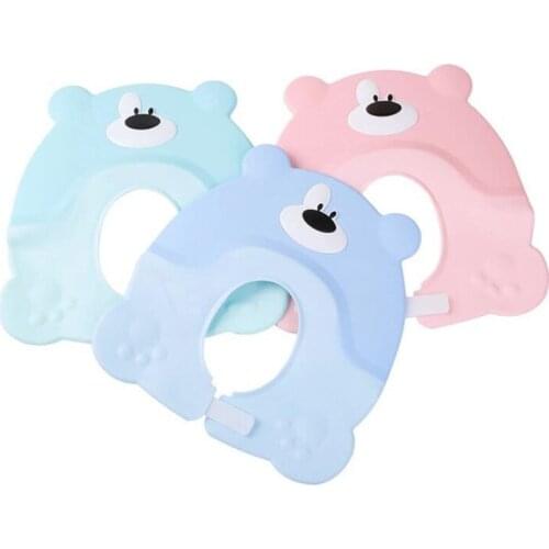 Best Sale Korean Version Cute Baby Hat Toddler Kids Shampoo Bathing Shower Cap Wash Hair Visor Caps For Baby Care Douchekap