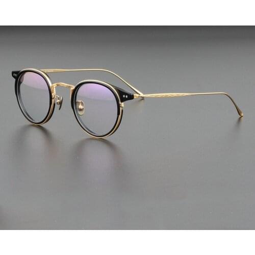 Titanium Round Glasses Frame Men Women Vintage Square Spectacles Man Optical Myopia Prescription Eyeglasses Frames Clear Eyewear