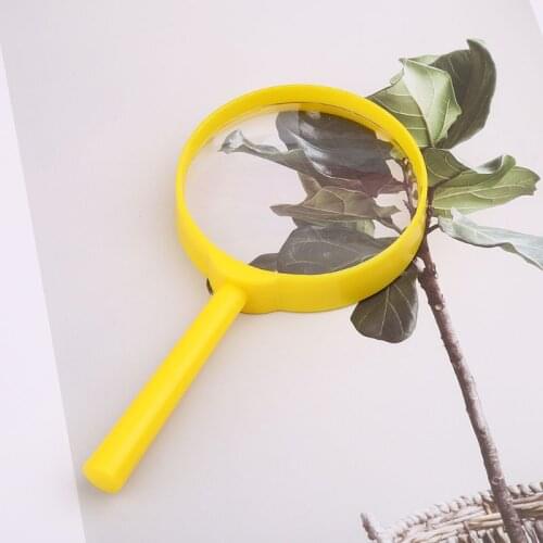 Portable Handheld Magnifier 60mm 3X Magnifying Loupe Reading Glass Lens Kids Toy