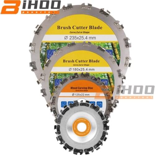 4/5/7/9inch Wood Carving Cutting Disc For Angle Grinder Woodworking Chain Plate Arving Disc Angle Grinding Heavy Duty 2-in-1