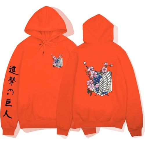 Womens Hoodie Attack On Titan Hoodies New Japanese Anime Graphic Hoodies Men girl Pullover Sweatshirt Unisex Women Male