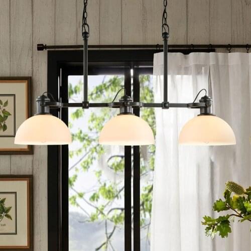 American Loft Style Vintage Industrial Lighting Pendant Lights LED 3 Heads Retro Vintage Hanging Light Edison Bulb Light Fixture