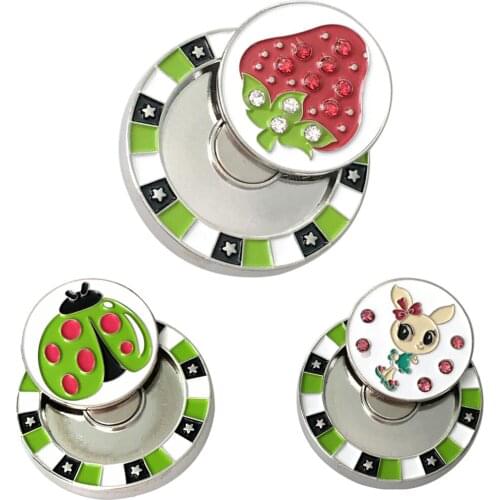 Golf Hat Clip with Ball Marker Putting Training Aids Ball Mark Sign