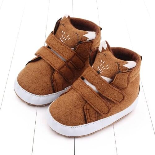 Winter Baby Girls Boys Breathable Anti-Slip Casual Cartoon Sneakers Toddler Soft Soled Walking Shoes Animal Prewalker 0-18M