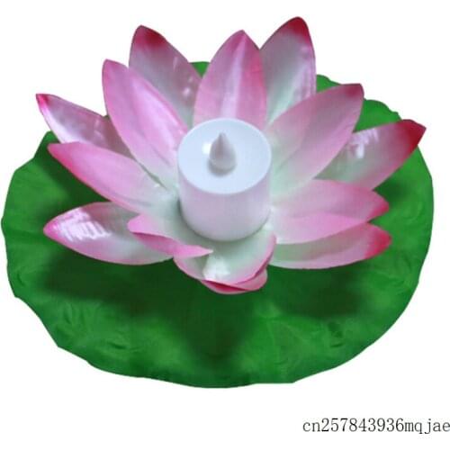 100pcs Floating Flower Light LED Lotus Latern Lamp Wishing Candle Light for Wedding Party Decoration