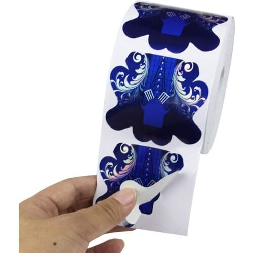 100Pcs/24-Multi -Styles Nail Art Forms Tips for Extension Guide Forms Acrylic/UV Gel Tips Extensions Adhesive-Self Form Stickers