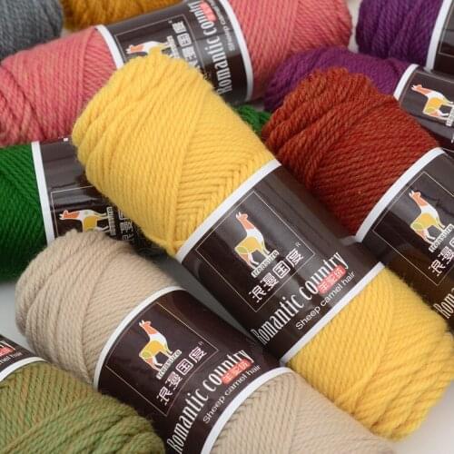 5pcs=500g Colorful Thick Yarn for Knitting Baby Knitting Work Wool Yarn for Hand Knitting Thread 500g/lot Alpaca Wool Yarn