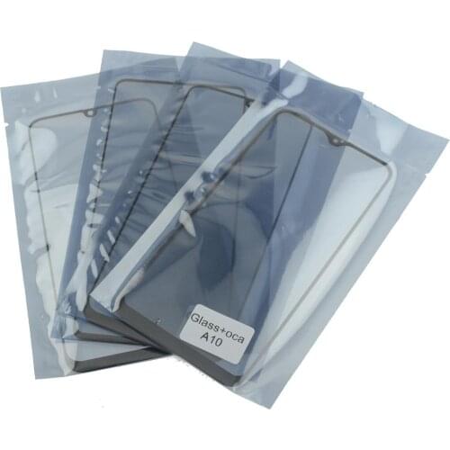 5PCS Front Glass Lens with OCA Glue Replacement for Samsung A6 A8 2018 J4 J6 Plus A10 A20 A30 A40 A50 Outer Touch Panel Cover