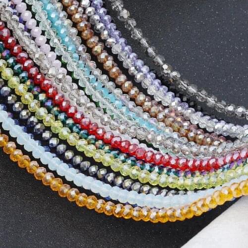 6MM crystal facet beads round glass beads coated beads shining beads for jewelry making and bracelets or necklace