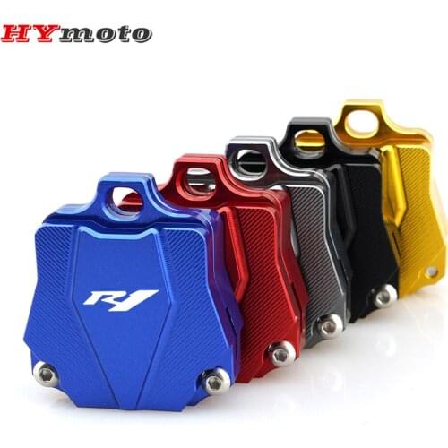 For Yamaha YZFR1 YZF R1 High Quality Motorcycle CNC Aluminum Key Case Cover Shell Cap Protection Accessories (Key Without Chip)