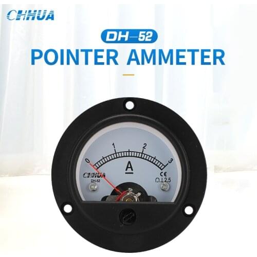 CHHUA DH-52 DC Ammeter Marine Circular Meter Pointer Analog Instrument Measuring Current Tools Factory Wholesale Genuine