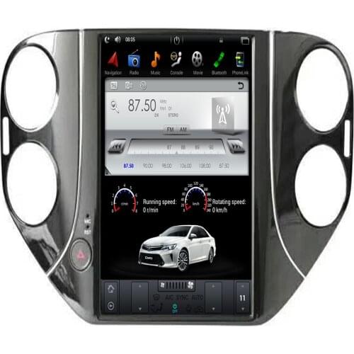 Android Tesla style Car No DVD Player GPS Navigation For VW Tiguan 2010-2019 radio tape recorder headunit auto stereo multimedia