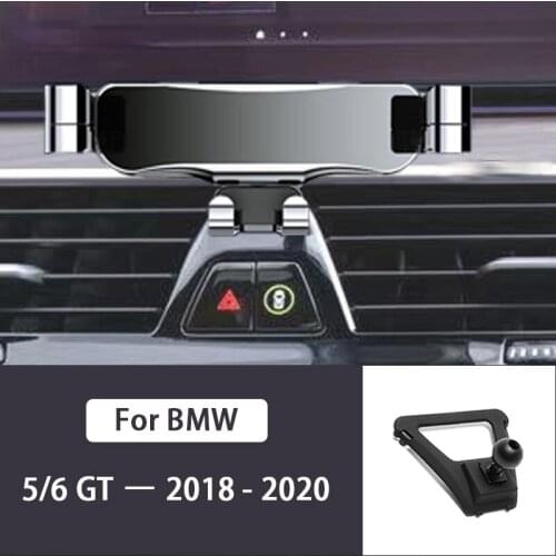 Car Mobile Phone Holder For BMW 5 Series 6GT G30 G32 G38 2018-2020 Mounts Stand GPS Gravity Navigation Bracket Car Accessories