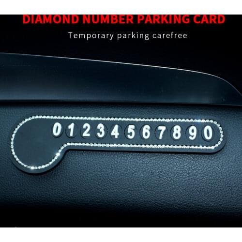 Car Styling Temporary Parking Card Telephone Number Card Car Sticker Car Accessories for Girls Car Decoration Dropshipping