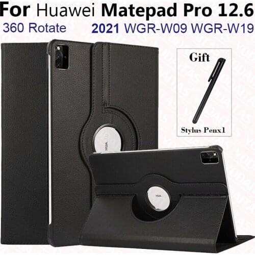 For Huawei Matepad Pro 12.6 Case WGR-W09 WGR-W19 360 Degree Rotating Cover for Huawei Matepad Mate Pro 12.6 2021 Tablet case