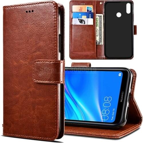 Y7 2019 Case On for Huawei Y7 2019 Case Flip Leather 3D Rose Flower Embossed Phone Case For Huawei Y7 2019 Case Cover Coque