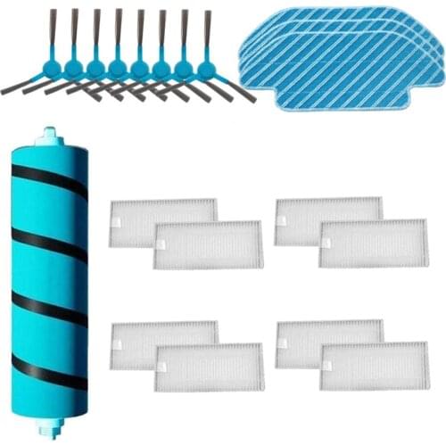 HOT！-HEPA Filter Roller Brush Side Brushes Mop for Cecotec Conga 5090 Robot Vacuum Cleaner Replacement Parts