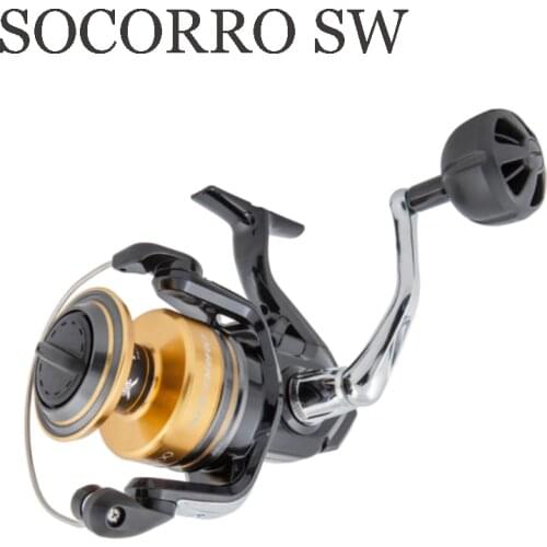 Original Shimano Socorro SW 5000 6000 8000 10000 Bearings 4+1BB Gear Ratio 4.6:1/4.9:1 Saltwater Spinning Fishing Reels