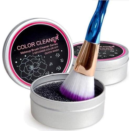 Makeup Brushes cleaning boxes Color Removal Cleaner Sponge Easily Remove Eye Shadow Blush Makeup Brushes Switch