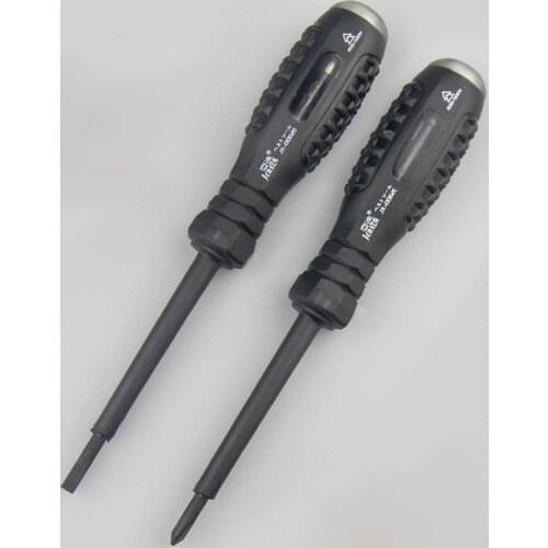 JERXUN 200-500V 4mm Multi-function Test Pencil High Quality CR-V Electroprobe Phillips or Slotted Screwdriver Repair Hand Tools