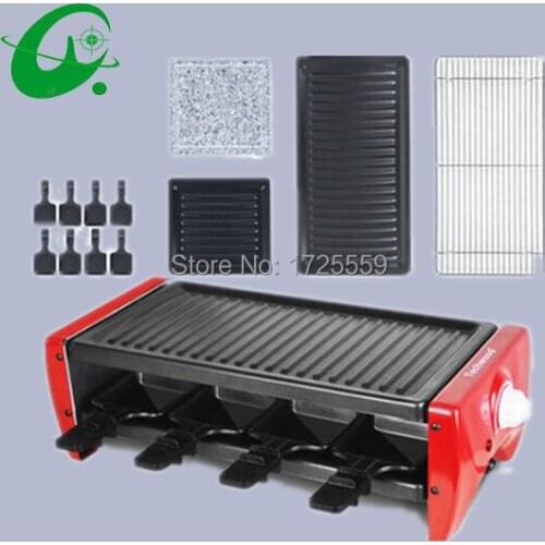Big model table-top Electric grill, with more free parts, Kebabs machine, No stick, No smok