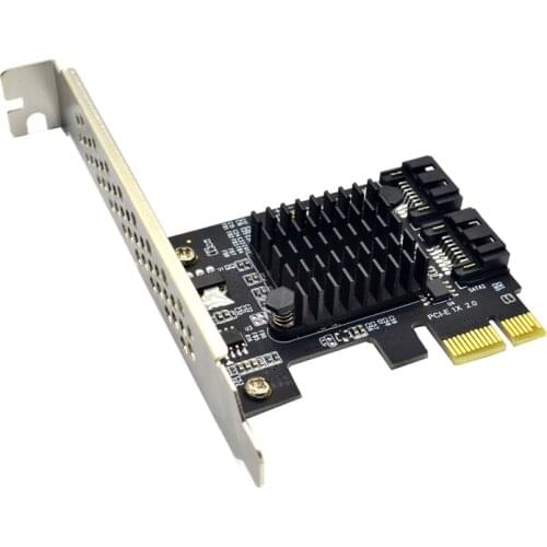 QINDIAN Add On Card Controller SATA 3 SATA3 PCI-E/PCIE SATA PCI Express SATA Card/Multiplier/Expansion SATA3.0 6Gb 2Port Adapter