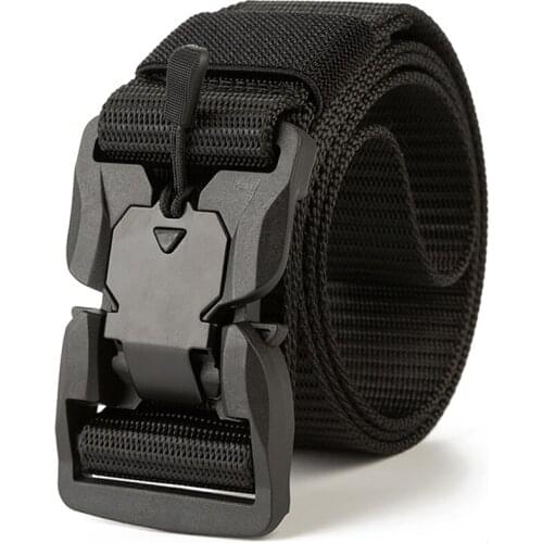 Magnet Buckle Outdoor Tactical Belt Magnetic Unisex Function Combat Survival High Quality Marine Nylon Sports Soft New