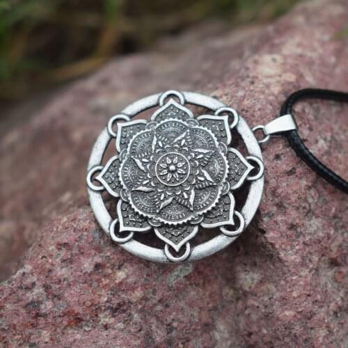 SanLan Mandala Necklace Mandala Jewelry Yoga Necklace gifts Zen Jewelry