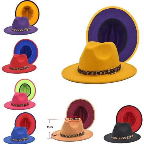 Yellow lanvender fedoras hat Panama felt hat for women jazz hat fedora hat grass green women fedoras donut chain women hats